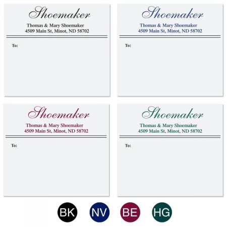 Last Name Mailing Package Label