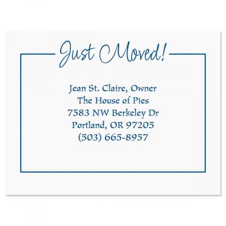 Just Moved New Address Postcards