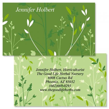 Organic Two-Sided Calling Cards