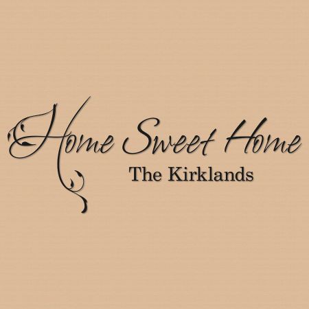 Home Sweet Home Personalized Vinyl Wall Art