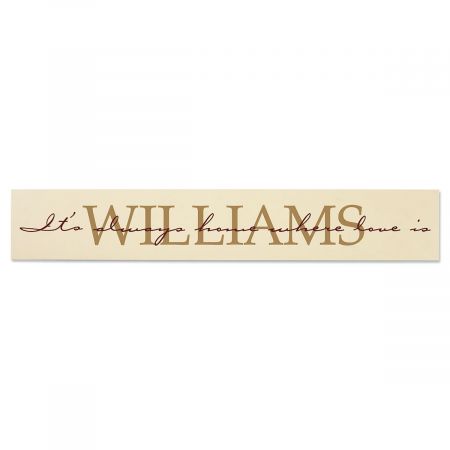 It's always home...Wood Plaque