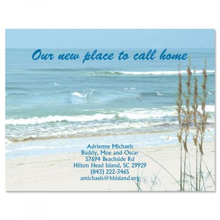 Seashore New Address Postcards