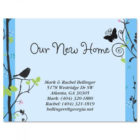 Songbird New Address Postcards
