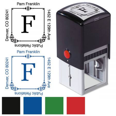 Executive Square Address Stamper