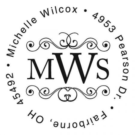 Monogram Round Stamper