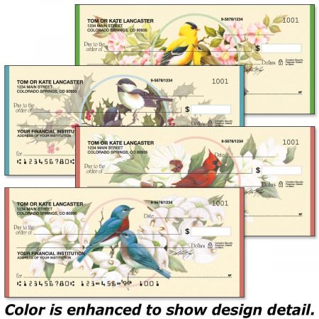 Birds & Blossoms Checks