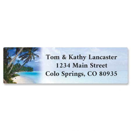 tropical paradise ii rolled address label current catalog