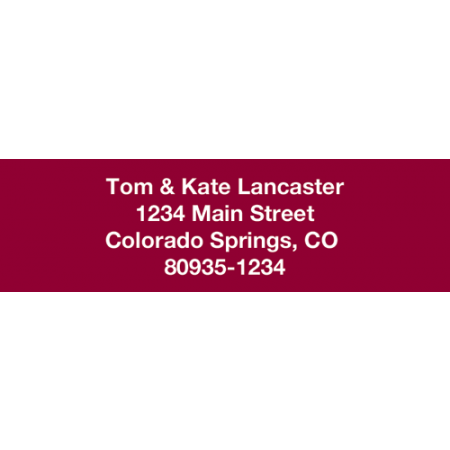 Solid Color Designer Rolled Address Labels - (Roll of 500)