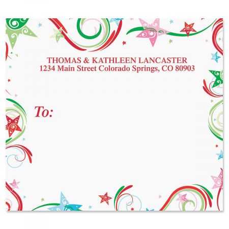 Stars in Motion Mailing Package Label