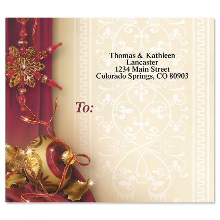 Glittering Garnets Mailing Package Label