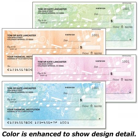 Floral Notes Checks