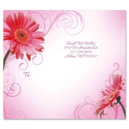 Grand Gerbera Mailing Package Label