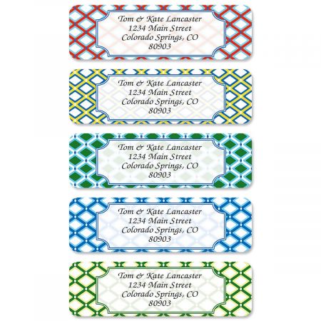 Classy Prep Rolled Address Labels (5 Designs)