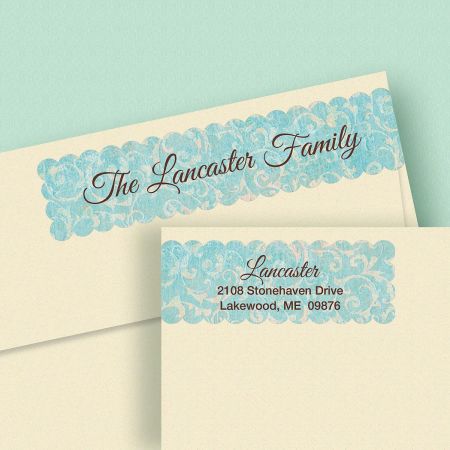 Simple Elegance Connect Wrap Around Diecut Address Labels