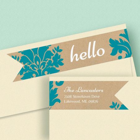 Salutations Connect Wrap Around Diecut Address Labels