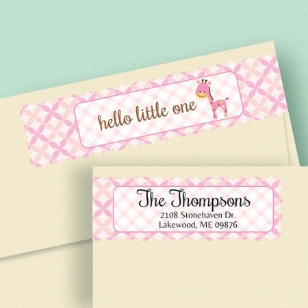 Delightful Baby Connect Wrap Around Diecut Address Labels (4 Designs)