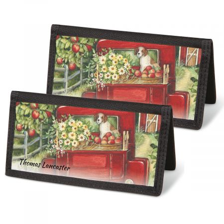 Red Truck Checkbook Covers