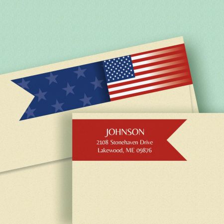 Flag Connect Wrap Around Diecut Address Labels
