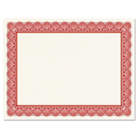 Elite Red Certificate on White Parchment