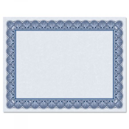 Elite Blue Certificate on Blue Parchment | Current Catalog