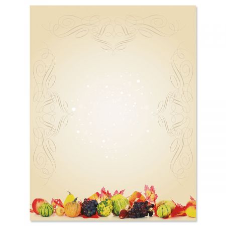 Classic Harvest Halloween Letter Papers