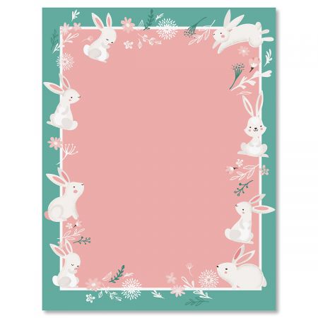 Spring Bunnies Easter Letter Papers