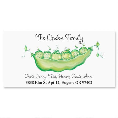 Peas In A Pod Deluxe Address Labels