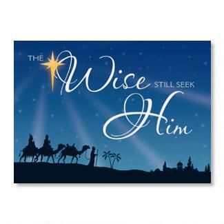 Three Wise Men Nonpersonalized Christmas Cards - Set of 18
