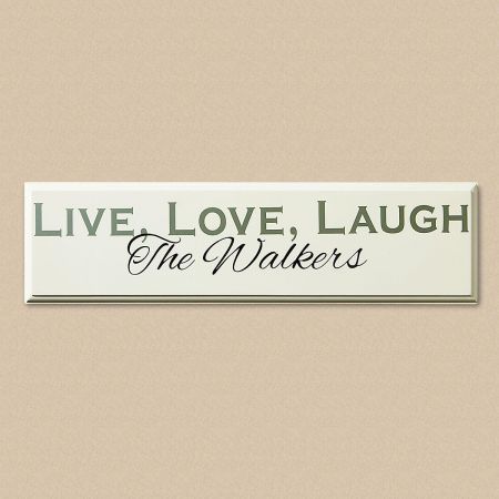 Live, Love, Laugh Wood Plaque