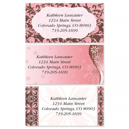 Cosmetics Border Address Labels (3 designs)