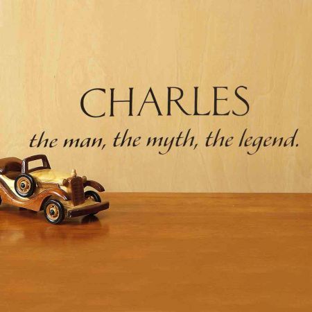 Legend Personalized Vinyl Wall Sign