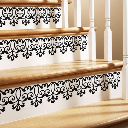Scroll-Design Black Vinyl Wall Frame