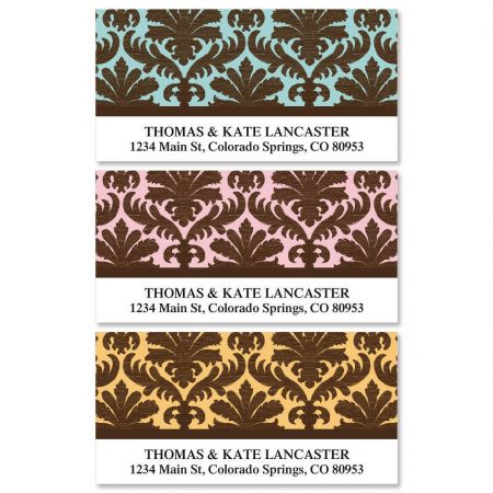 Damask Deluxe Address Labels (3 designs)