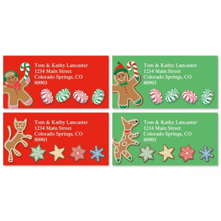 Gingerbread Land Address Labels (4 designs)
