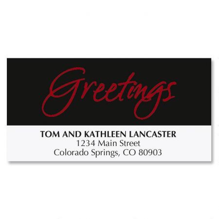 Treescape Christmas Address Labels