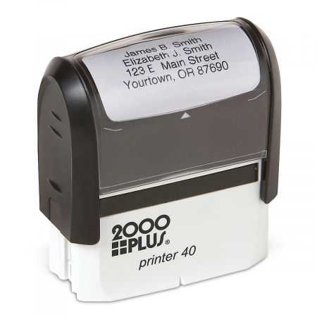 Standard Self-Inking Address Stamper - Black Ink