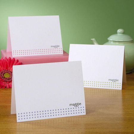 Mini Square Personalized Note Cards (3 Colors)
