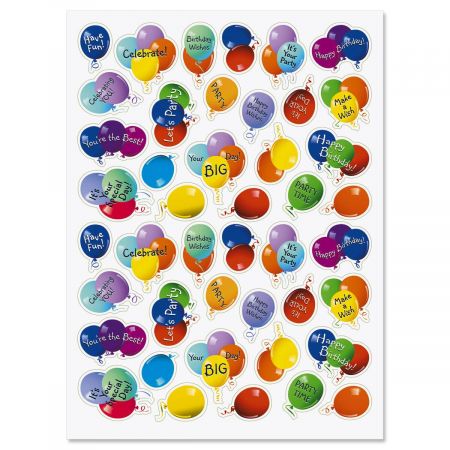 Balloon Birthday Party Stickers |