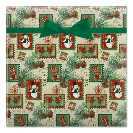 Woodland Cottage Jumbo Rolled Gift Wrap