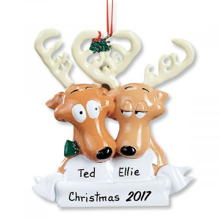 Reindeer Family Personalized Christmas Ornaments
