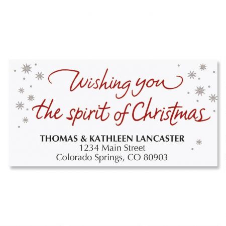 Christmas Wish Address Labels