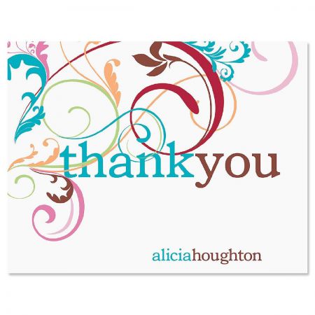 Fantasia Personalized Thank You Cards