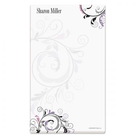 Black & Grey Fantasy Personalized Notepads