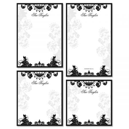 Rococo Personalized Notepad Set