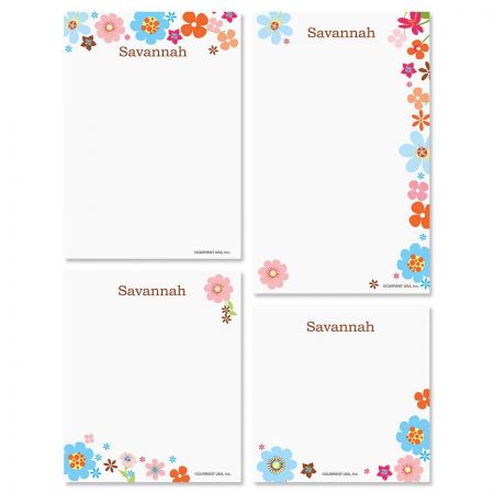 Sprightly Personalized Notepad Set
