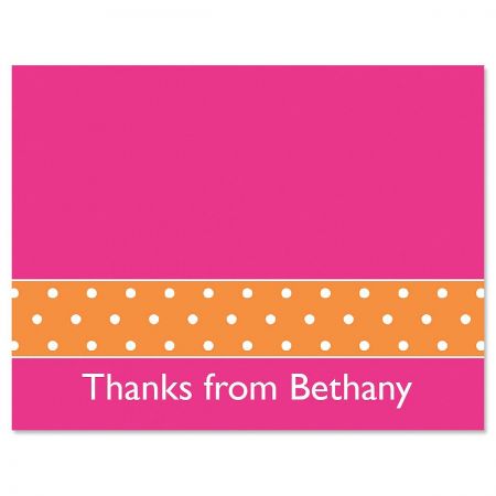 Zesty Dots Thank You Card