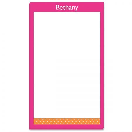 Zesty Dots Personalized Notepads