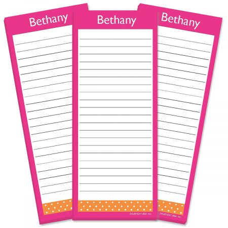Zesty Dots Lined Shopping List Pads