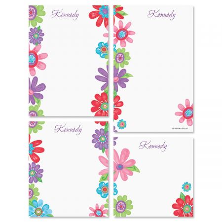 Blossom Personalized Notepad Set