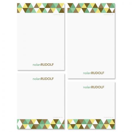 Triangulate Personalized Notepad Set